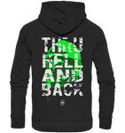 Thru hell and back - Grün - Organic Hoodie