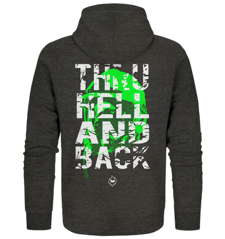 Thru hell and back - Grün - Organic Zipper