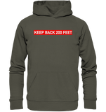 Keep Back/ Do not follow - Organic Hoodie